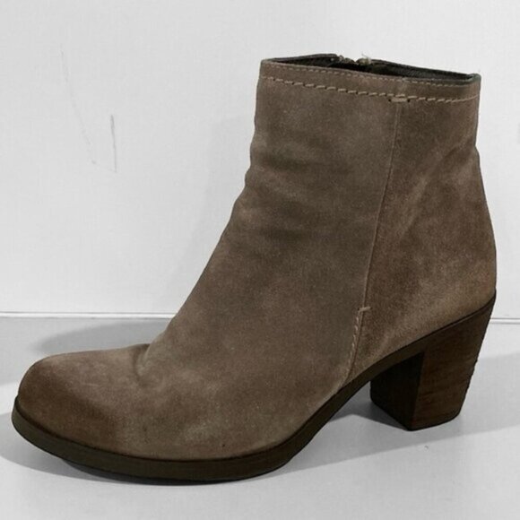 Browns Brown Suede Heeled Ankle Boots size 39 - Picture 1 of 12